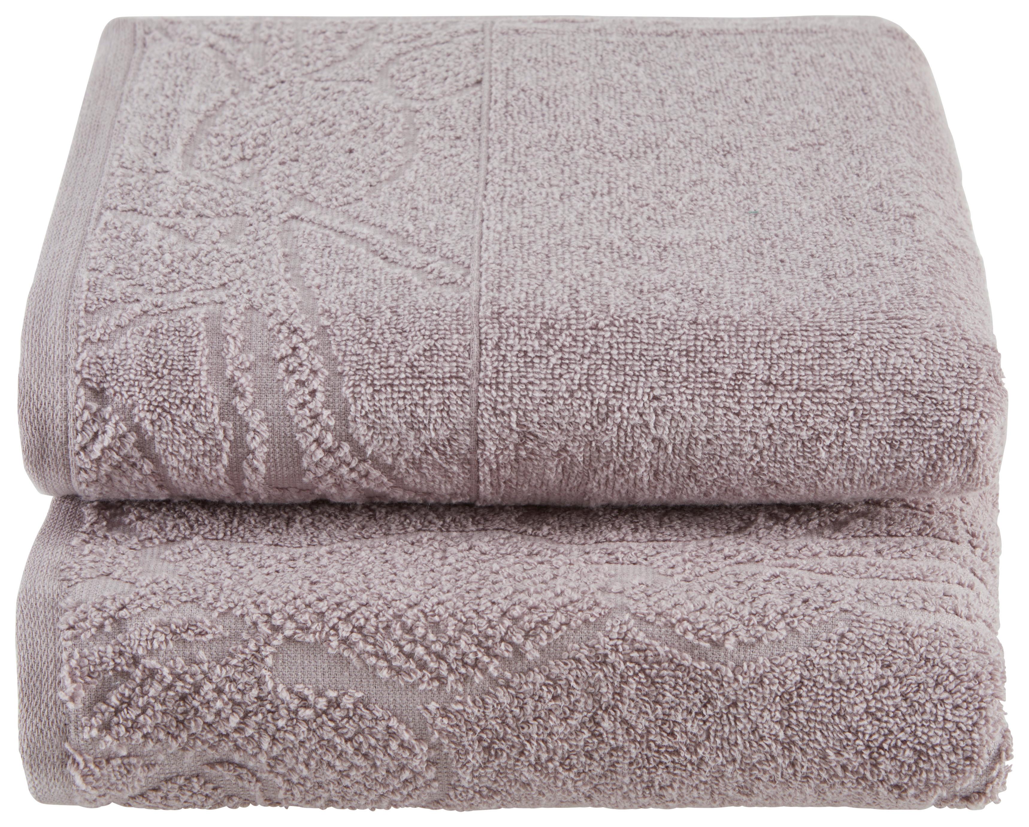 Handtuchset Lucia 2er Pack - Rosa, ROMANTIK / LANDHAUS, Textil (50/90cm) - James Wood