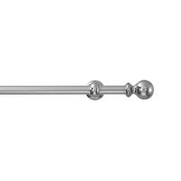 Vorhangstange Chromfarben, 145 cm - Chromfarben, KONVENTIONELL, Metall (145cm)