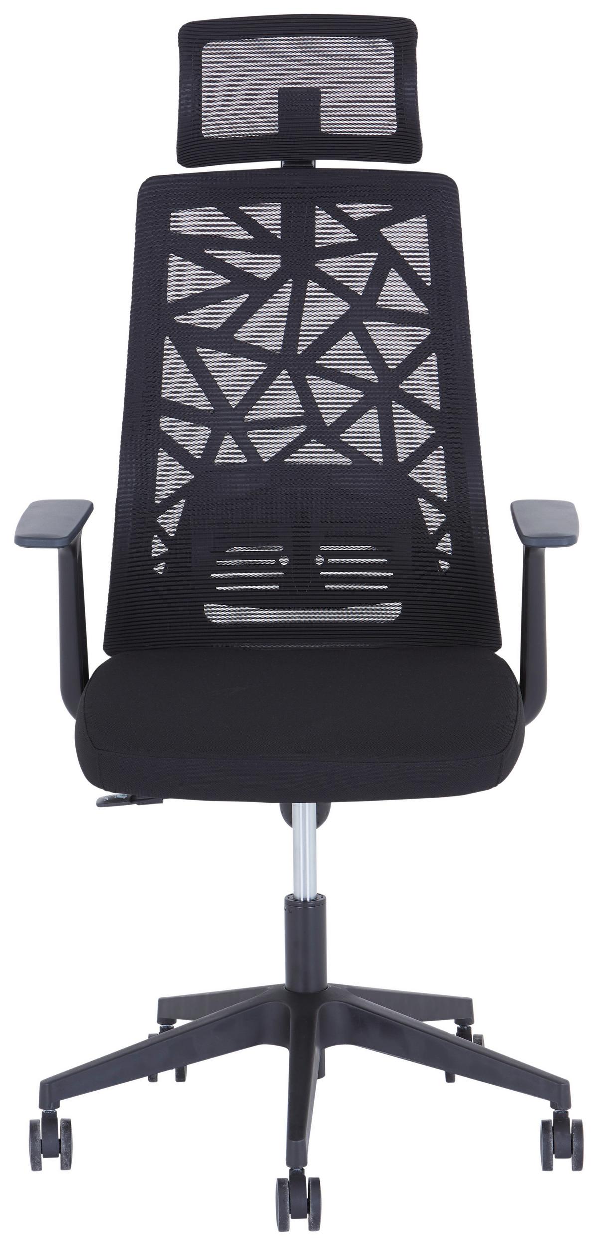 Kancelářske křeslo DEMO 1 - černá, Moderní, textil/plast (64/120-140/60cm)