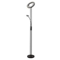 Led-deckenfluter Eu55601bk - Schwarz, Design, Kunststoff/Metall (28/180cm)