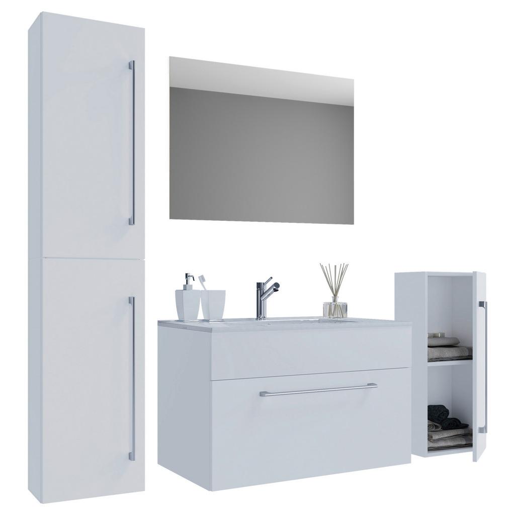 Badezimmer Badinos 5-teilig Weiß B: 126 cm