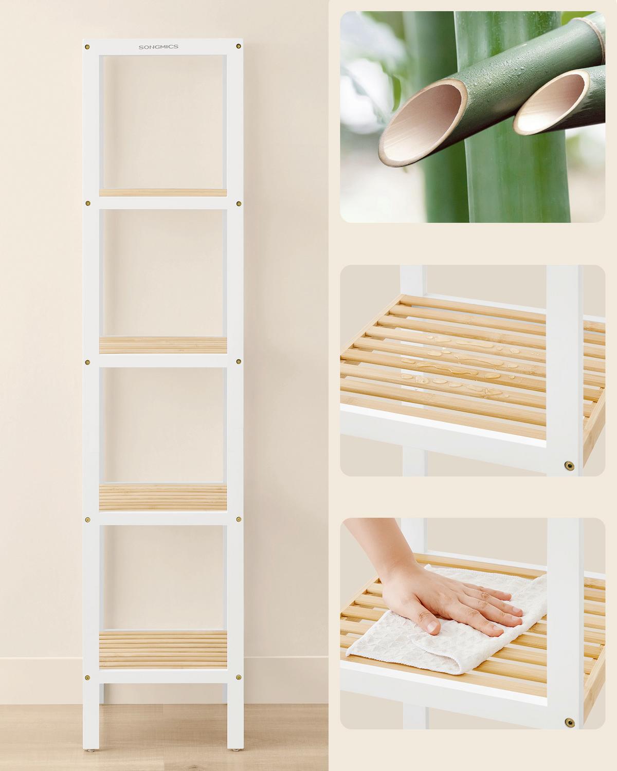 REGAL Naturfarben/Weiß B: 33 cm - Naturfarben/Weiß, Basics, Naturmaterialien (33/146/33cm)