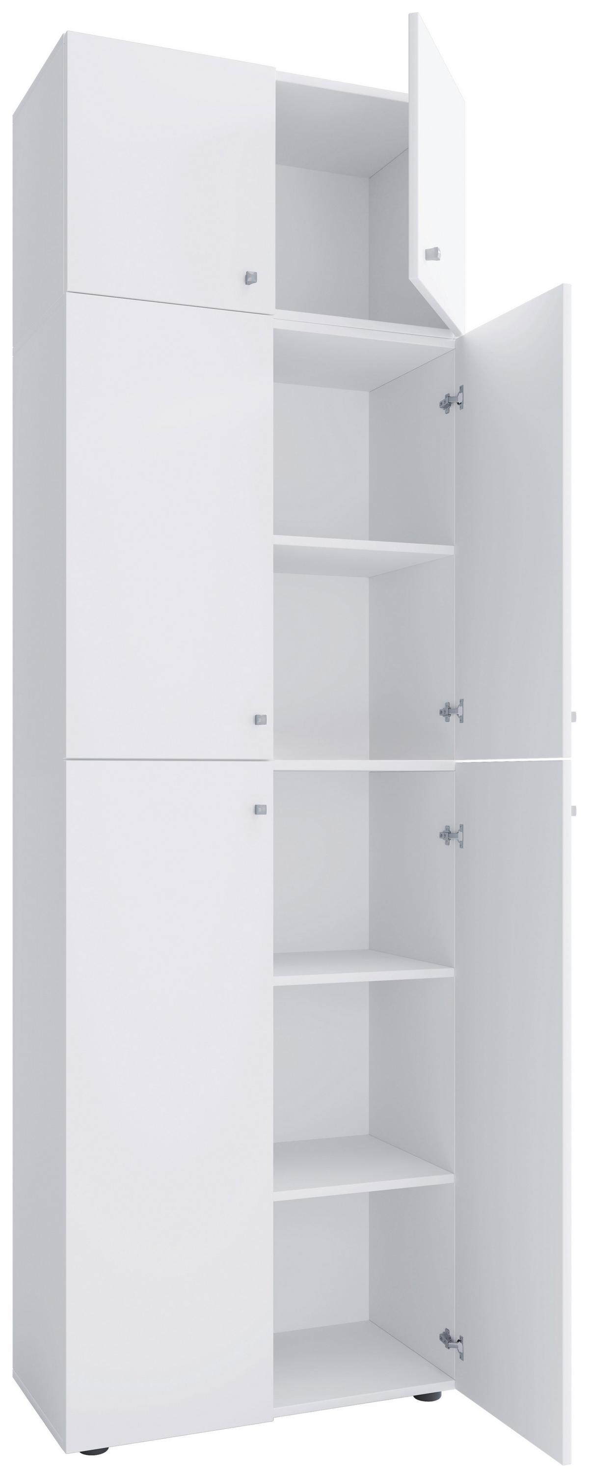 Aktenschrank Lona Weiß B: 70 cm - Weiß, MODERN, Holzwerkstoff (70/223/39cm) - MID.YOU