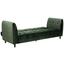 Schlafsofa mit Bettfunktion Jonna Samt - Dunkelgrün/Schwarz, KONVENTIONELL, Holz/Textil (235/85/87cm) - Carryhome Schlafsofa mit Bettfunktion Jonna Samt - Dunkelgrün/Schwarz, KONVENTIONELL, Holz/Textil (235/85/87cm) - Carryhome