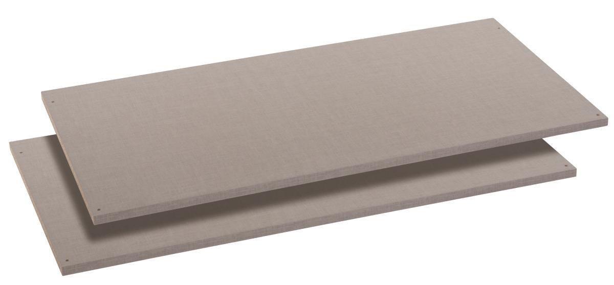 Einlegeböden Universal 2er-Set 111x48 cm Leinenoptik - Holz (111/2,2/48cm)