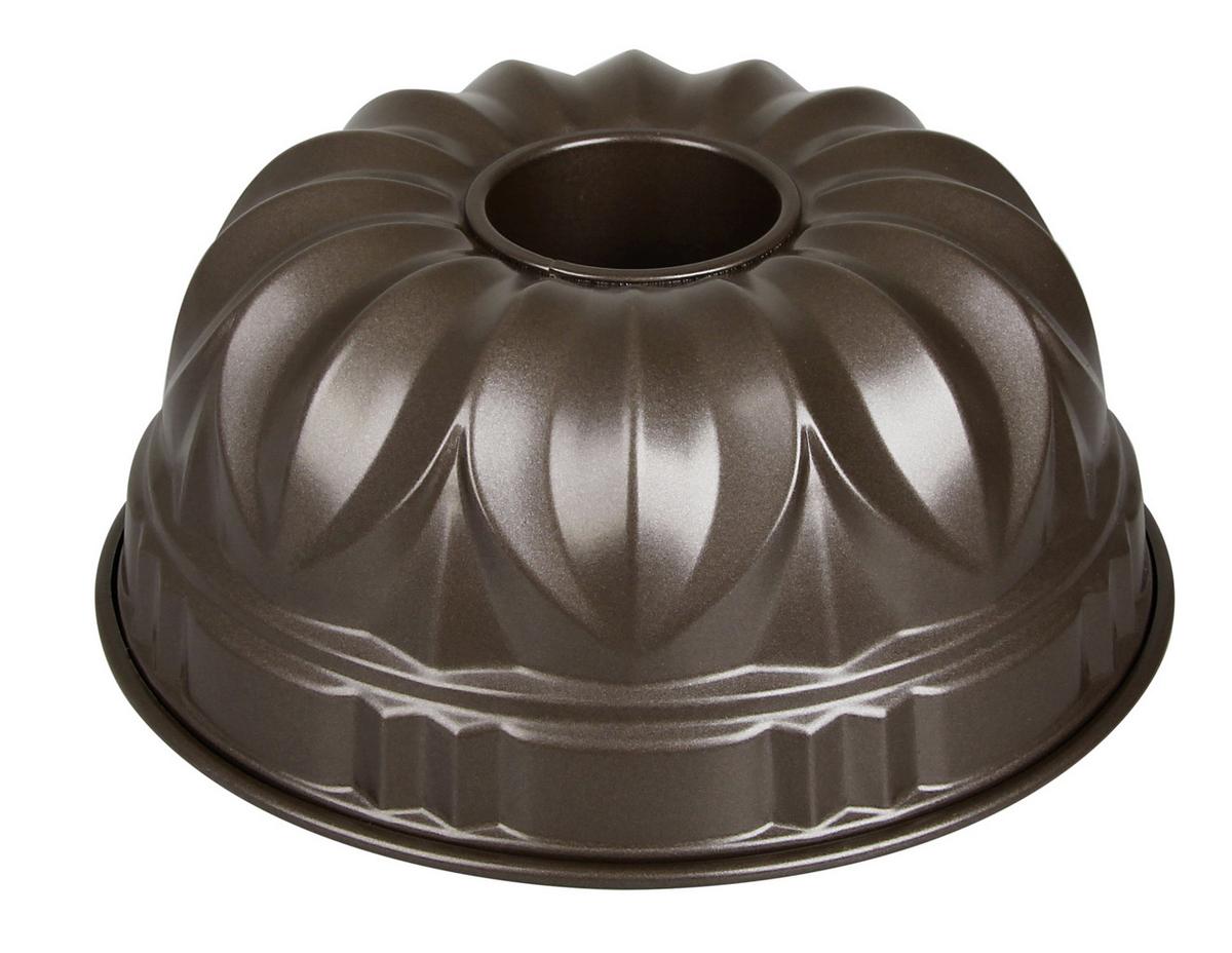 Gugelhupfform 4700 Rund Dxh: 25x12 Cm Antihaftbeschichtet - Braun, Metall (25/12cm) - Dr.Oetker