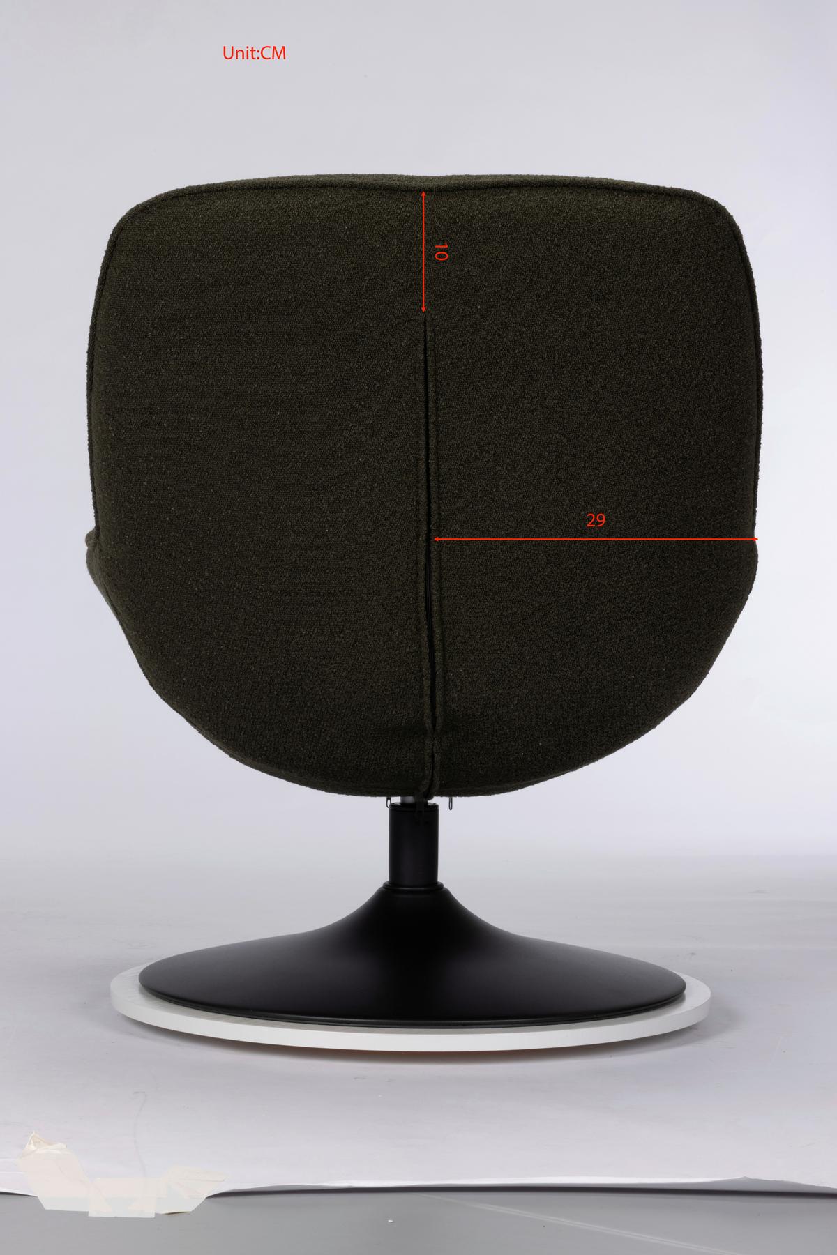 Relaxsessel Ramo Dunkelgrün B: 69 cm - Dunkelgrün/Schwarz, Basics, Textil/Metall (69/77/72cm) - Livetastic