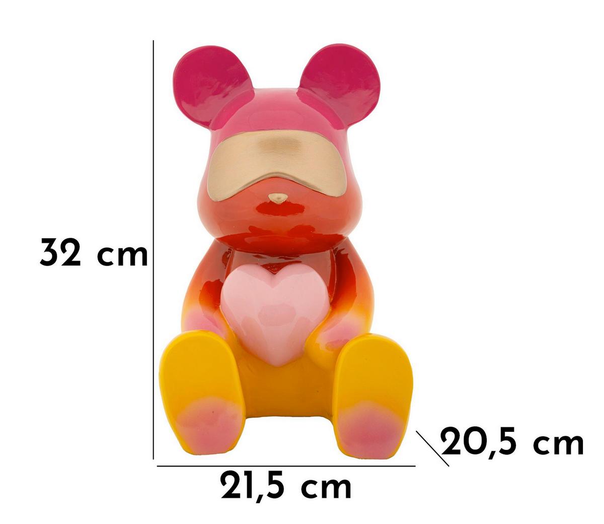 Skulptur Kunststoff, Multicolor - Basics, Kunststoff (21.5/32/20.5cm)