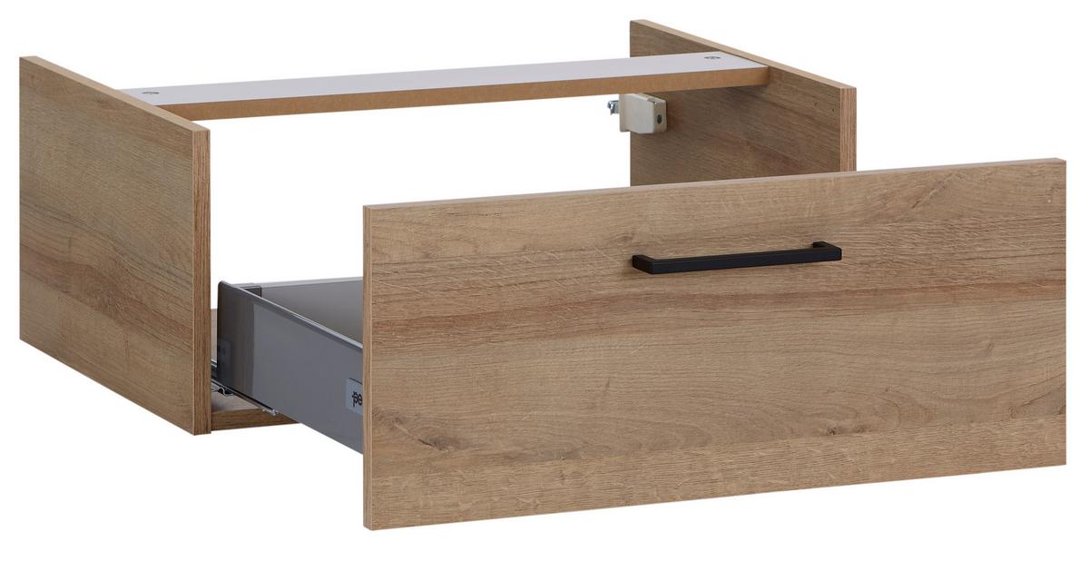 Unterschrank Bavelli B: 62 cm Eiche Dekor - Eichefarben, KONVENTIONELL, Holzwerkstoff (62/26/44cm)