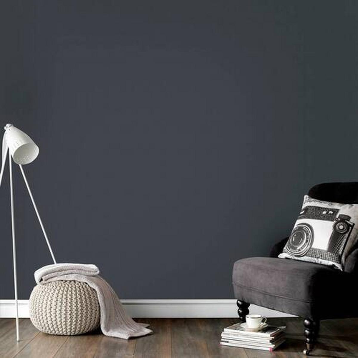 Vliestapete 105956 - Graublau, Basics, Papier/Kunststoff (52/1000cm)