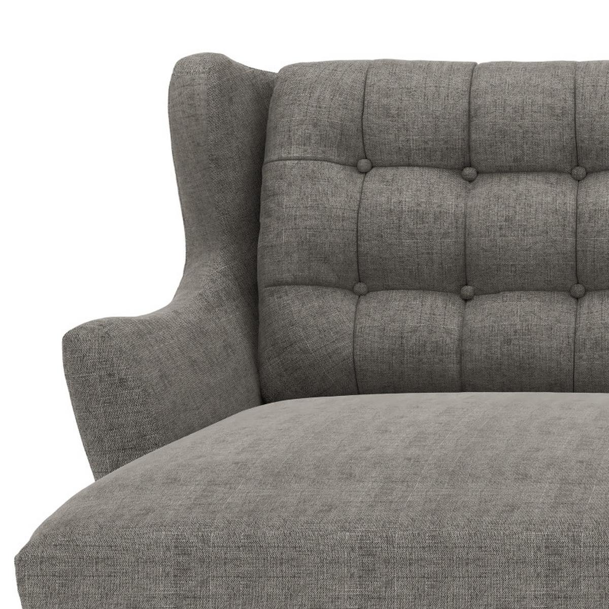 Ecksofa Henry Dunkelgrau S: 250x173 cm - Eichefarben/Dunkelgrau, KONVENTIONELL, Textil (250/173cm) - Trendmanufaktur