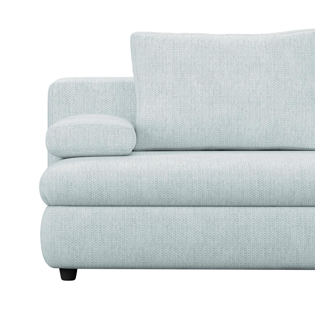 3-Sitzer-Sofa mit Schlaffunktion Olso eisblau - Hellblau, Trend, Holz/Kunststoff (205/72/100cm)
