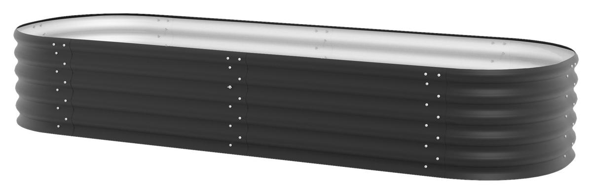 Hochbeet Erweiterung Metall 80 X 40,1 X 80 Cm Schwarz - Schwarz, Basics, Metall (80/40,1/80cm)