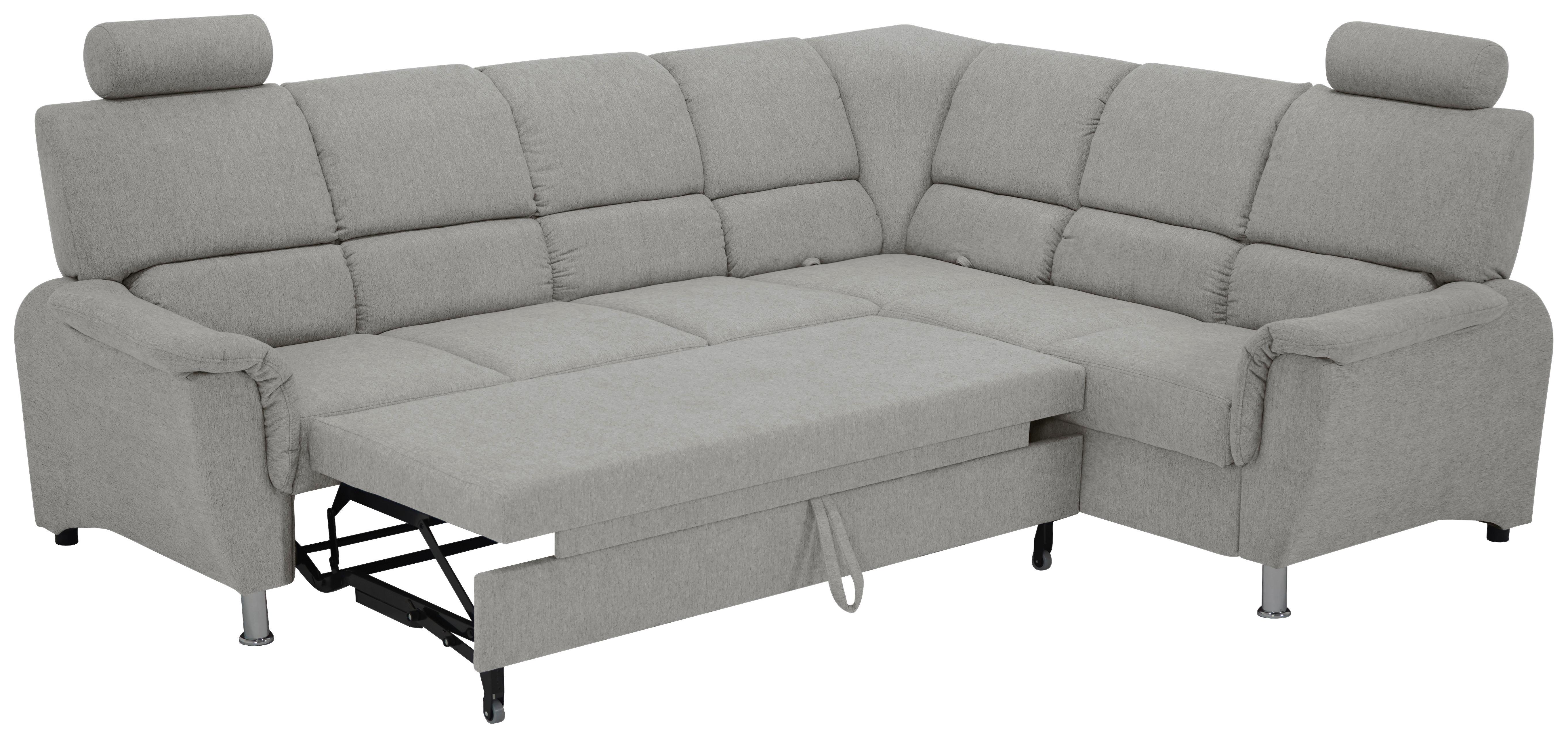 Sedačka MARSYLIA, pravá, šedá - šedá, Design (270/219cm) - MID.YOU
