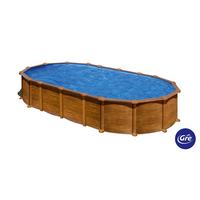 Pool-set Amazonia - Braun, KONVENTIONELL, Metall (730/375/132cm) - Gre
