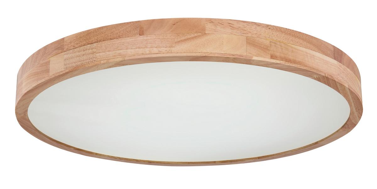 LED-Deckenleuchte Rainer Ø 60 cm mit Fernbedienung - Beige/Weiß, Basics, Kunststoff/Metall (60/10,5cm) - Globo