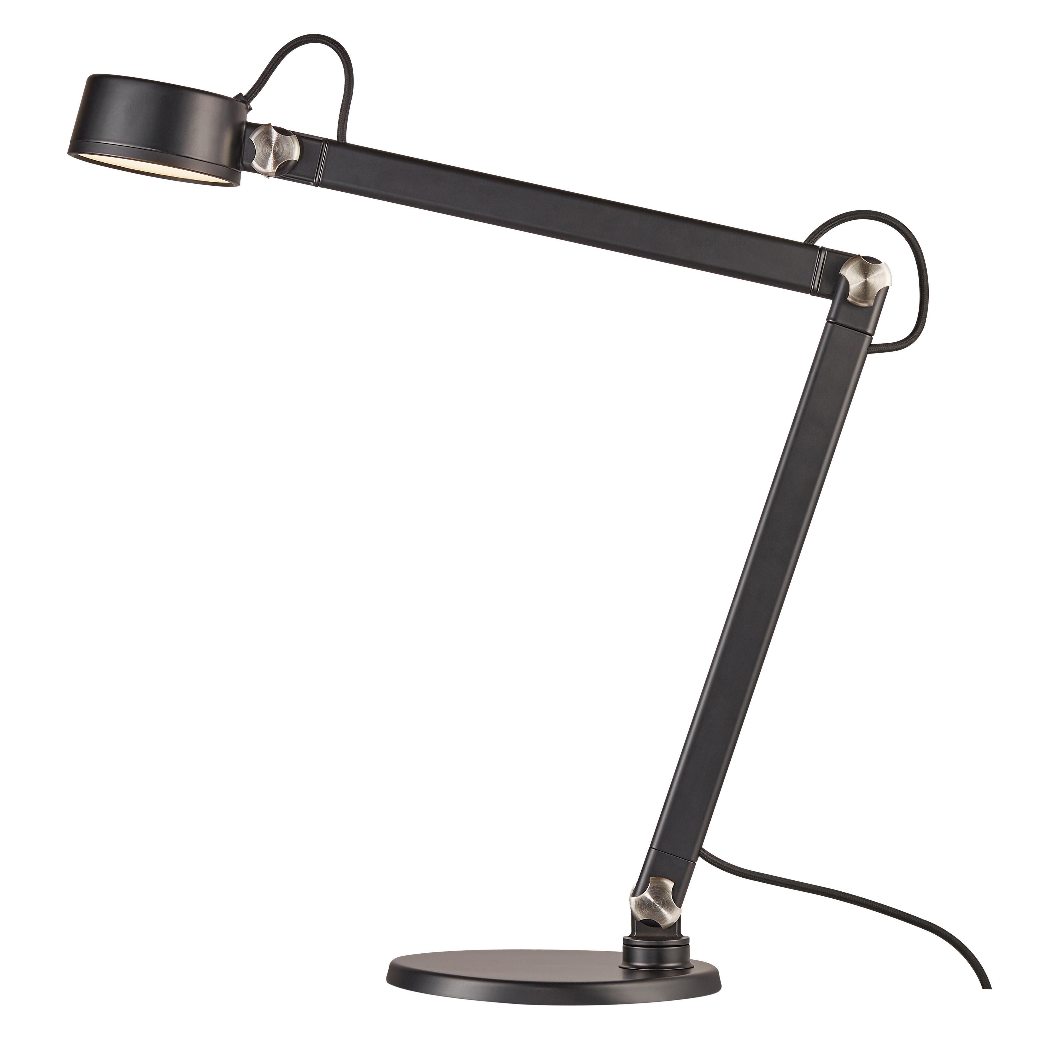Schreibtischleuchte Nobu Tila Schwarz L: 49,5 cm - Schwarz, Design, Metall (49,5/10,5/46,5cm) - Nordlux
