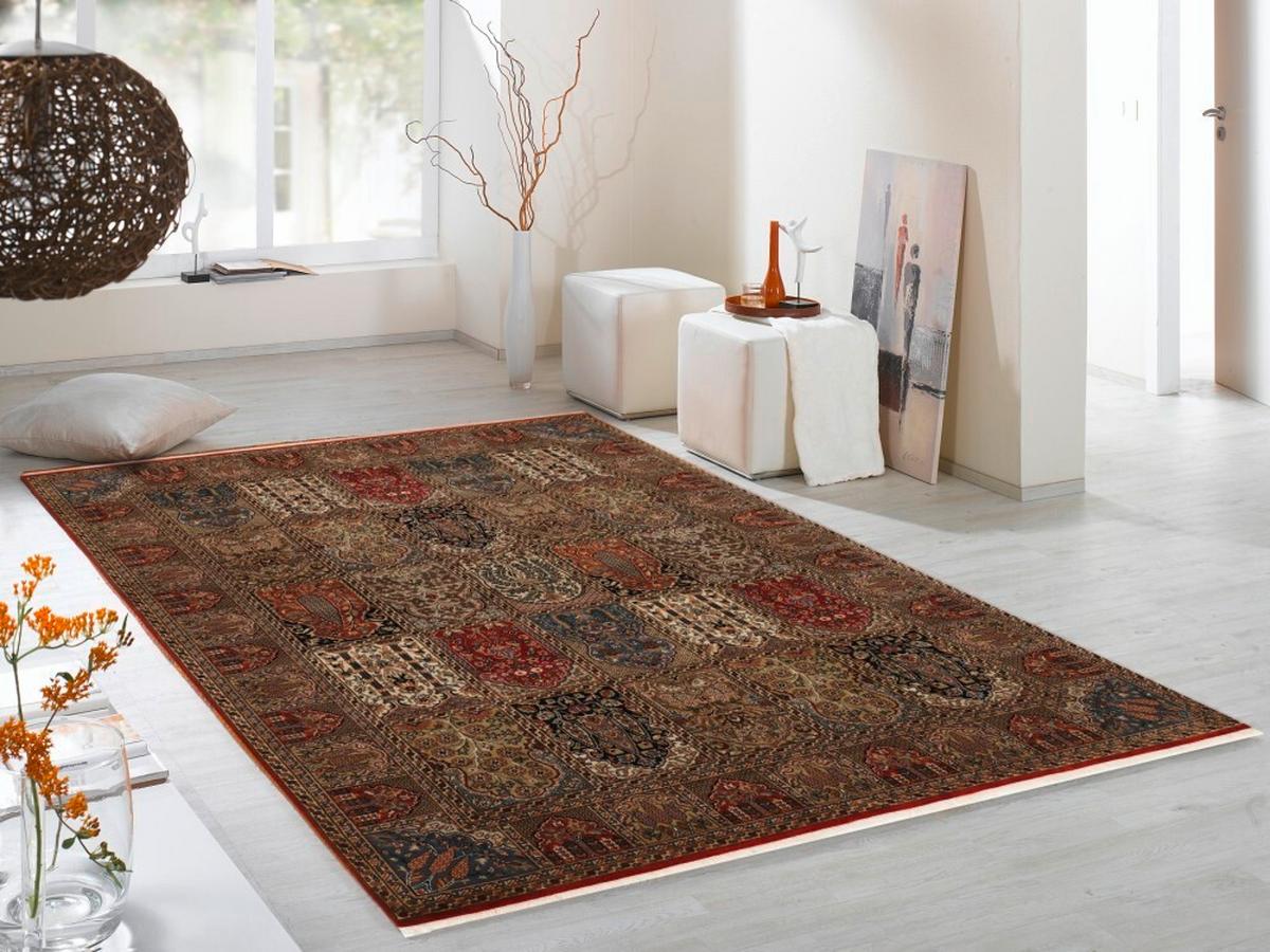 Orientalischer Webteppich Braun/Rot Sonam 60x90 cm - Rot, Basics, Textil (60/90cm) - Cazaris