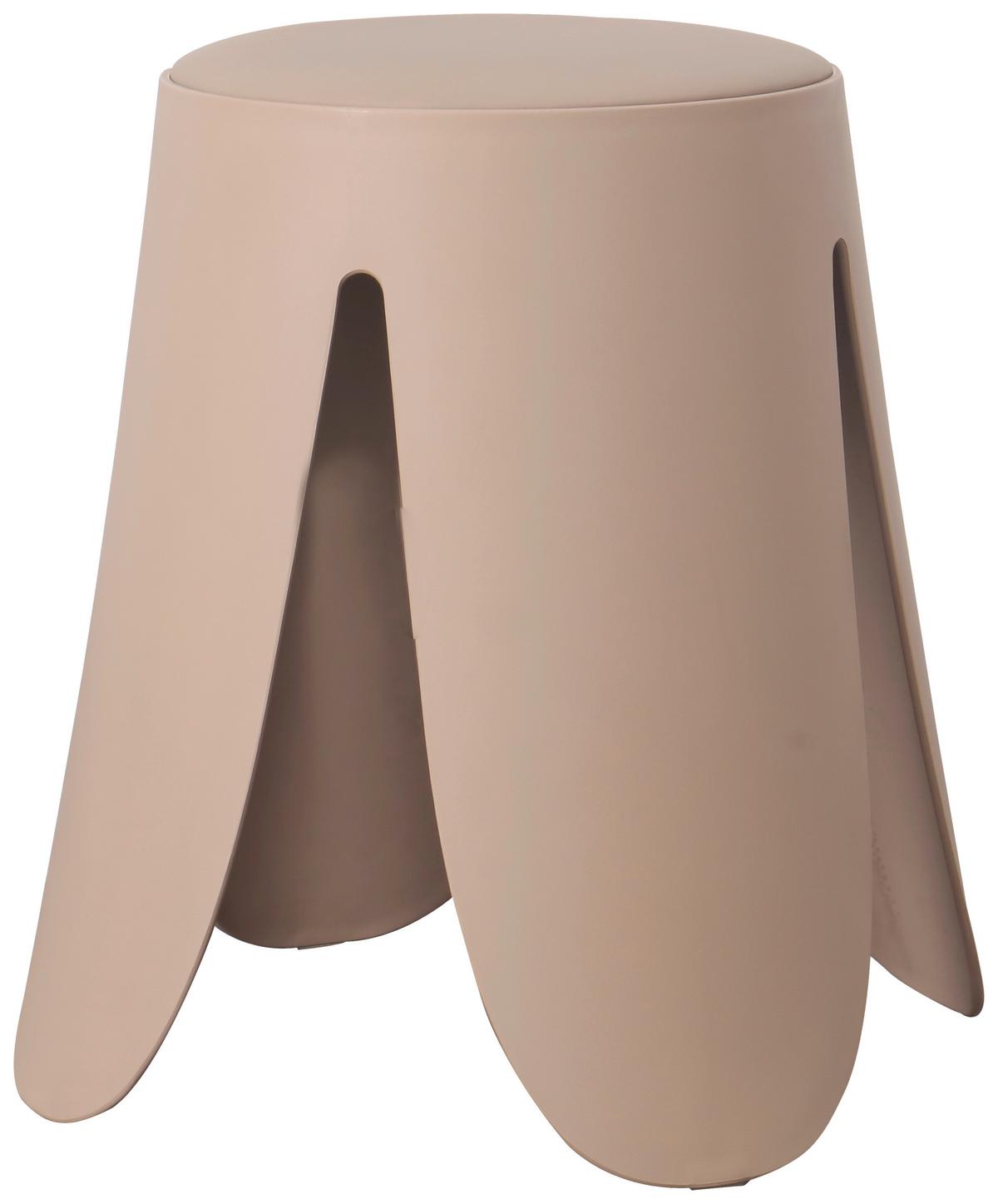 Stohovateľná taburetka PIA - prírodná farba, Lifestyle, drevo/textil (30/46cm) - Based