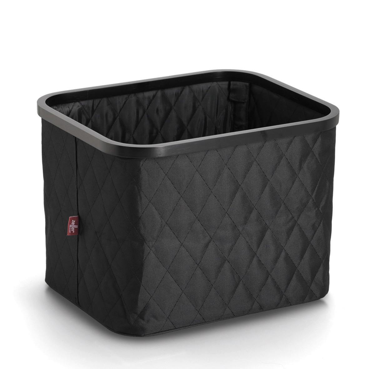 Aufbewahrungsbox Holz Kunststoff ca. 40,5x33x29,5 cm - Schwarz, Basics, Holz/Kunststoff (40.5/33/29,5cm) - Zeller Present