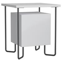 Nočný stolík ACRES biely - biela, Design, kompozitné drevo (40/45/40cm) - Livetastic