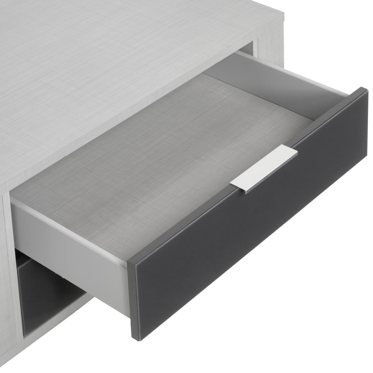 Schubkasteneinsatz Schubkasteneinsatz Fresh - Grau, MODERN, Glas/Holzwerkstoff (96/35/50cm) - MID.YOU
