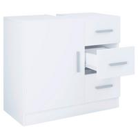 Waschbeckenunterschrank Zalo XL B: 63cm Weiß - Weiß, MODERN, Holzwerkstoff (63/55,8/30cm) - MID.YOU