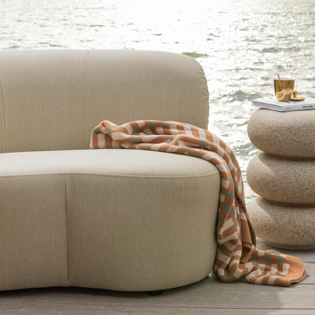 Beistelltisch Laurel Beige B: 40 cm - Beige, Design, Metall (40/40/50cm) - Livetastic