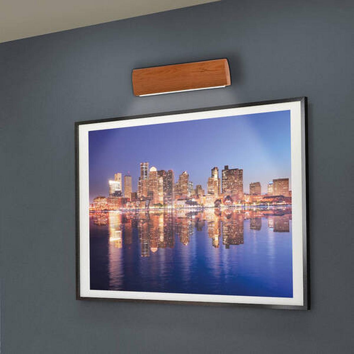 LED-Wandleuchte Rondo Mit Echtholz - Braun, Natur, Holz/Kunststoff (35/8cm) - Näve