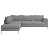 Ecksofa Doti - Taupe/Naturfarben, Design, Textil (204/310cm) - MID.YOU