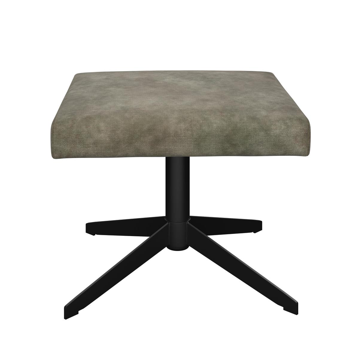 Relaxsessel Star grün, 360° drehbar - Schwarz/Grün, MODERN, Textil/Metall (72/107/86cm) - James Wood