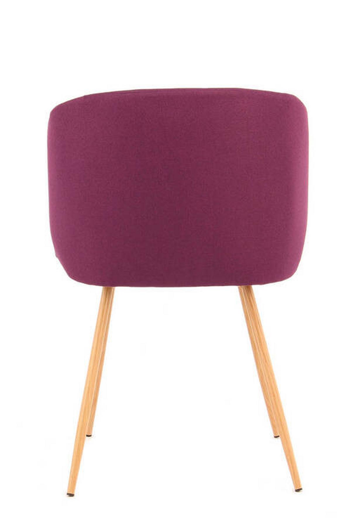 Sada židlí 2 kusy - purpurová, Design, kov/plast (54/84/56cm)