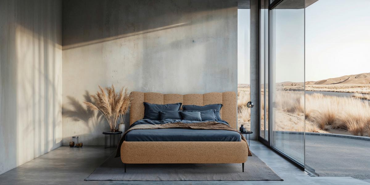 Polsterbett Nook 180x200 Cm Terracotta - Terracotta, MODERN, Holz/Holzwerkstoff (180/200cm) - MID.YOU
