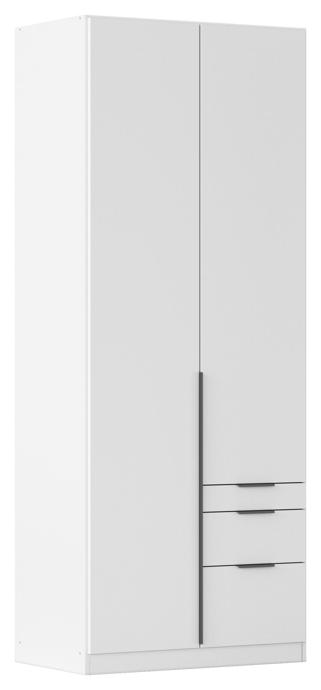 Drehtürenschrank Alabama Weiß B: 91 Cm - Weiß, MODERN, Holzwerkstoff (91/229/54cm) - Rauch Möbel