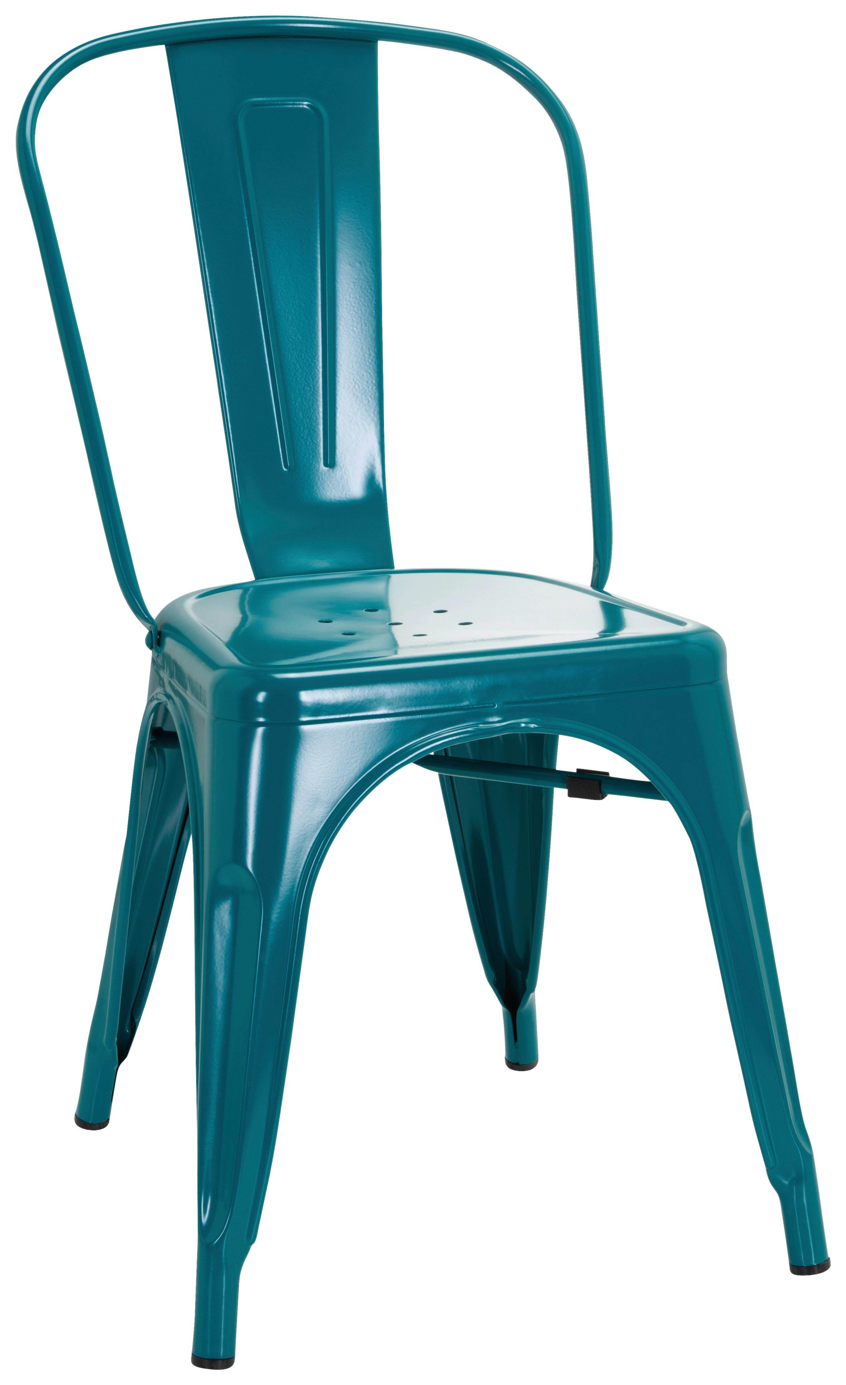 Stuhl Vantaggio Comfort Stapelbar Petrol Bis 150 Kg - Petrol, Basics, Metall (44/84/54cm) - MID.YOU