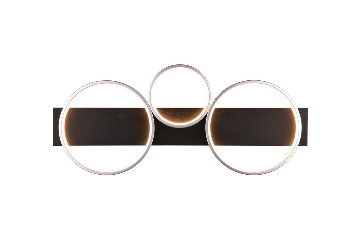 Led-deckenleuchte, Switchdim 643810387 Medera - Titanfarben/Schwarz, Basics, Holz/Metall (80,0/8,0/34,5cm) - Trio Leuchten