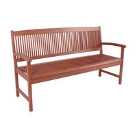 Gartenbank Eukalyptusholz 3-Sitzer Stockholm - Braun, Basics, Holz (59/90/157cm) - Gardenson