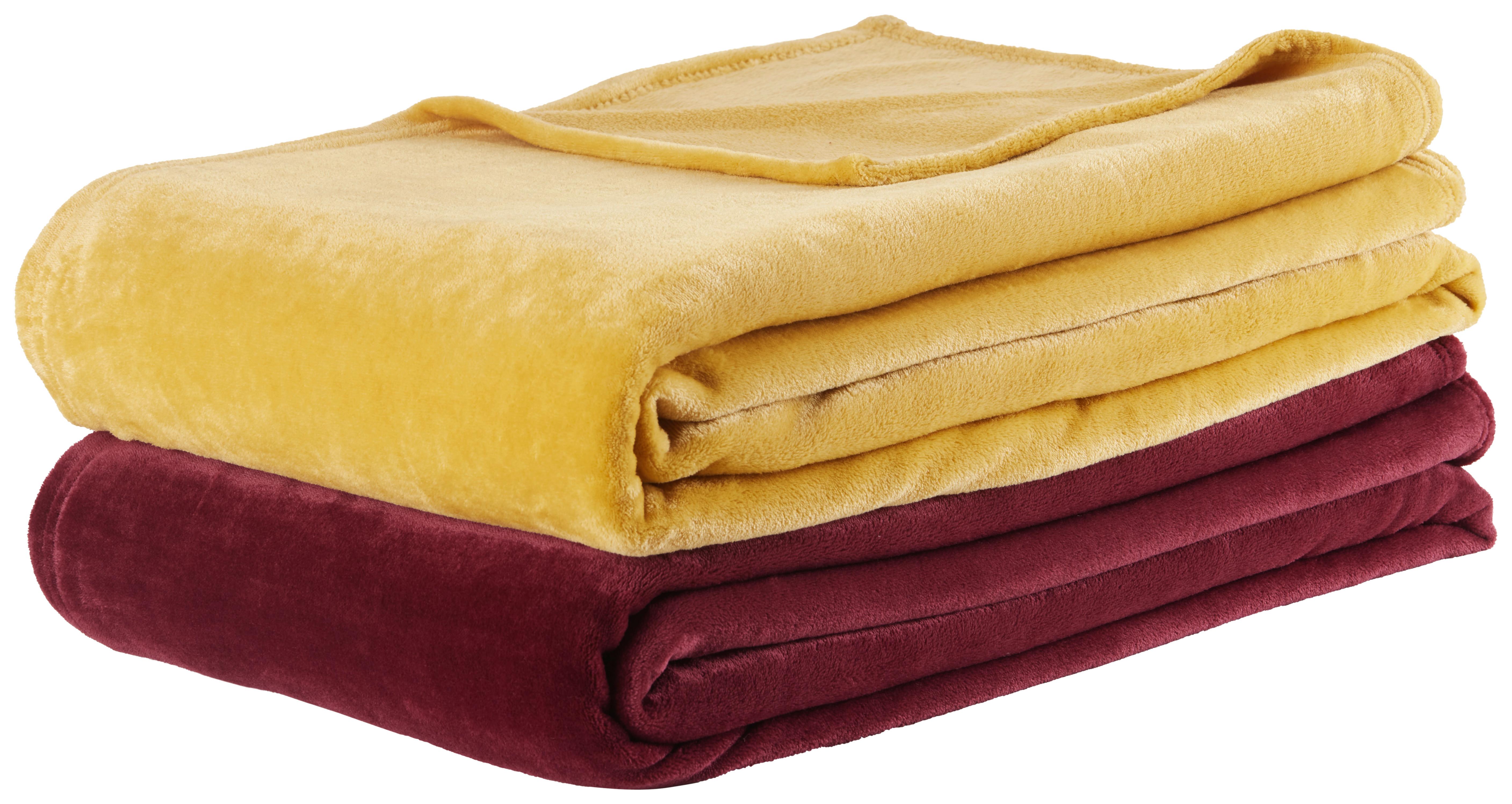 Mäkká Deka Michael Xxl, 220/240cm, Žltá - kari žltá, textil (220/240cm) - Modern Living