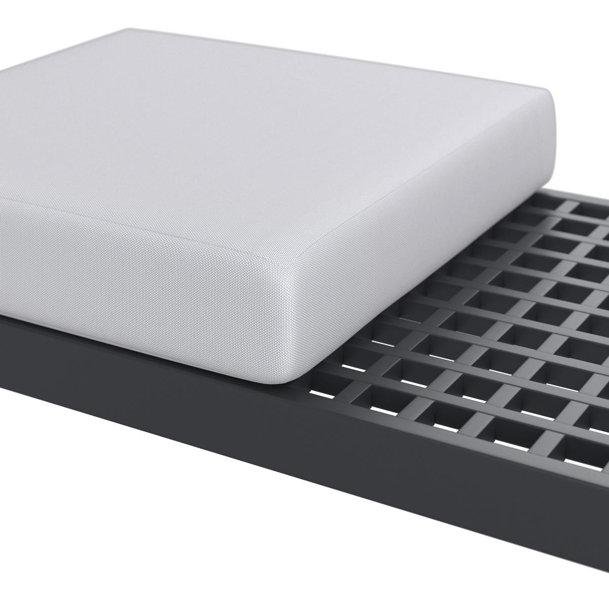 TERASOVÁ SEDACÍ SOUPRAVA EMMA - tmavě šedá, Moderní, kov/dřevo (220/79/87cm) - Bessagi Garden