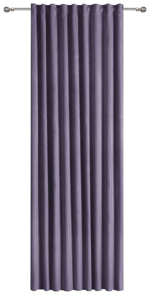 Vorhang mit Multifunktionsband Veronika 140x245 cm Lila - Lila, ROMANTIK / LANDHAUS, Textil (140/245cm) - James Wood