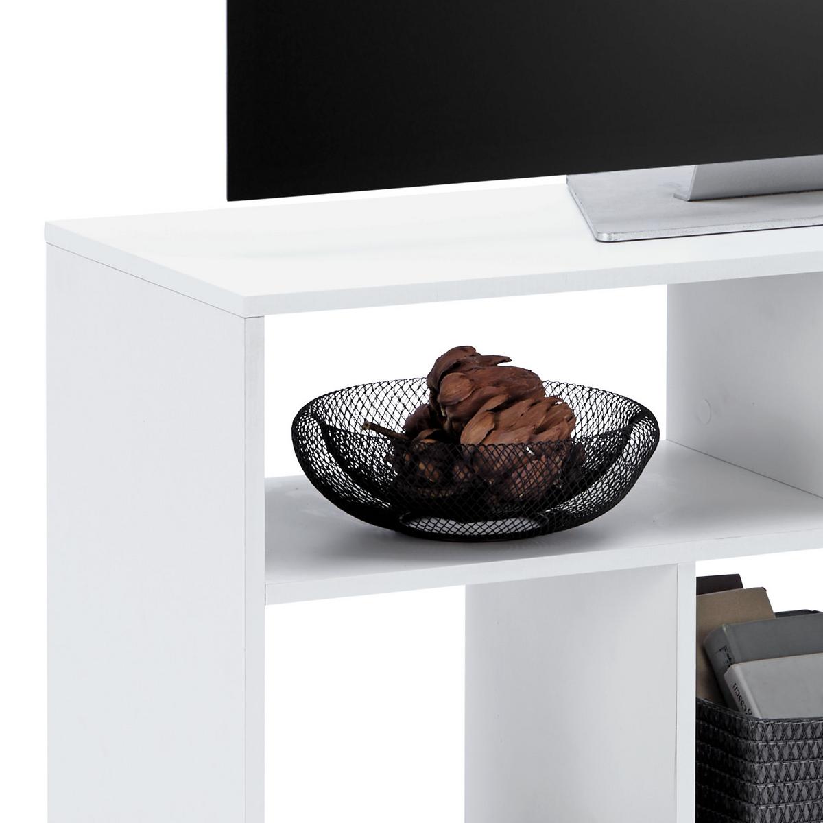 TV-Lowboard 110 cm Weiß - Weiß, MODERN, Holzwerkstoff (110/60,1/36cm)