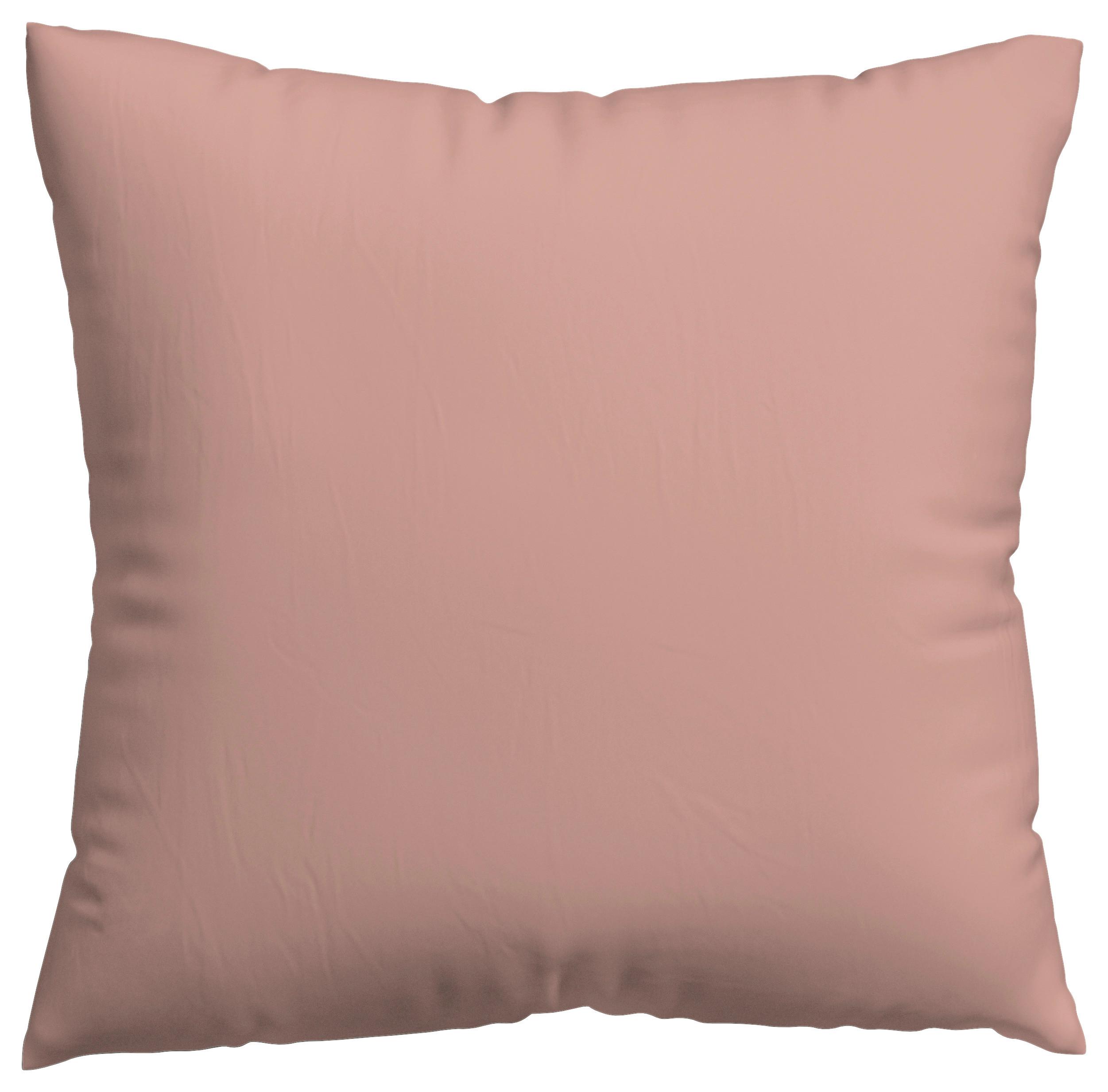 Kissenhülle Knitted Jersey - Dunkelrosa, Basics, Textil (40/40cm) - Schlafgut