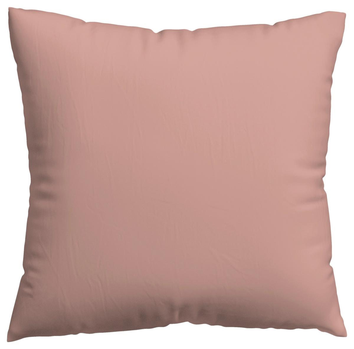 Kissenhülle Knitted Jersey - Dunkelrosa, Basics, Textil (40/40cm) - Schlafgut