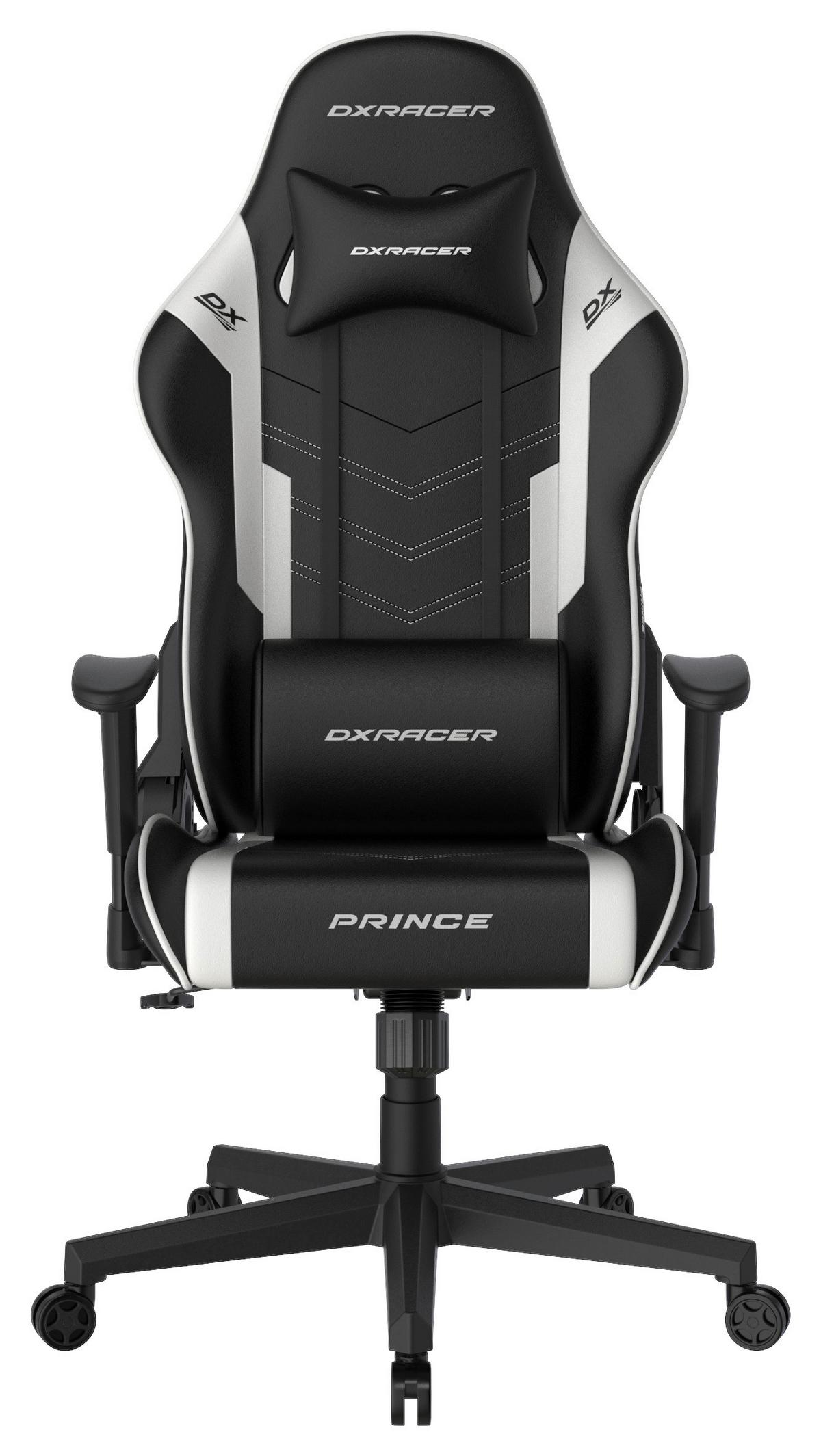 Gamingstuhl DX Racer Prince L - Schwarz/Weiß, MODERN, Kunststoff/Textil (67/126/67cm) - Dxracer
