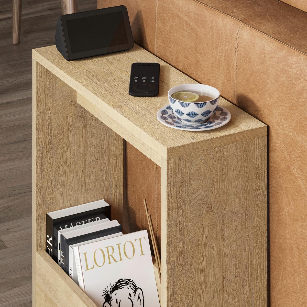 Beistelltisch Simpi Beistelltisch - Eichefarben, Design, Holzwerkstoff (55/20/60cm) - Livetastic
