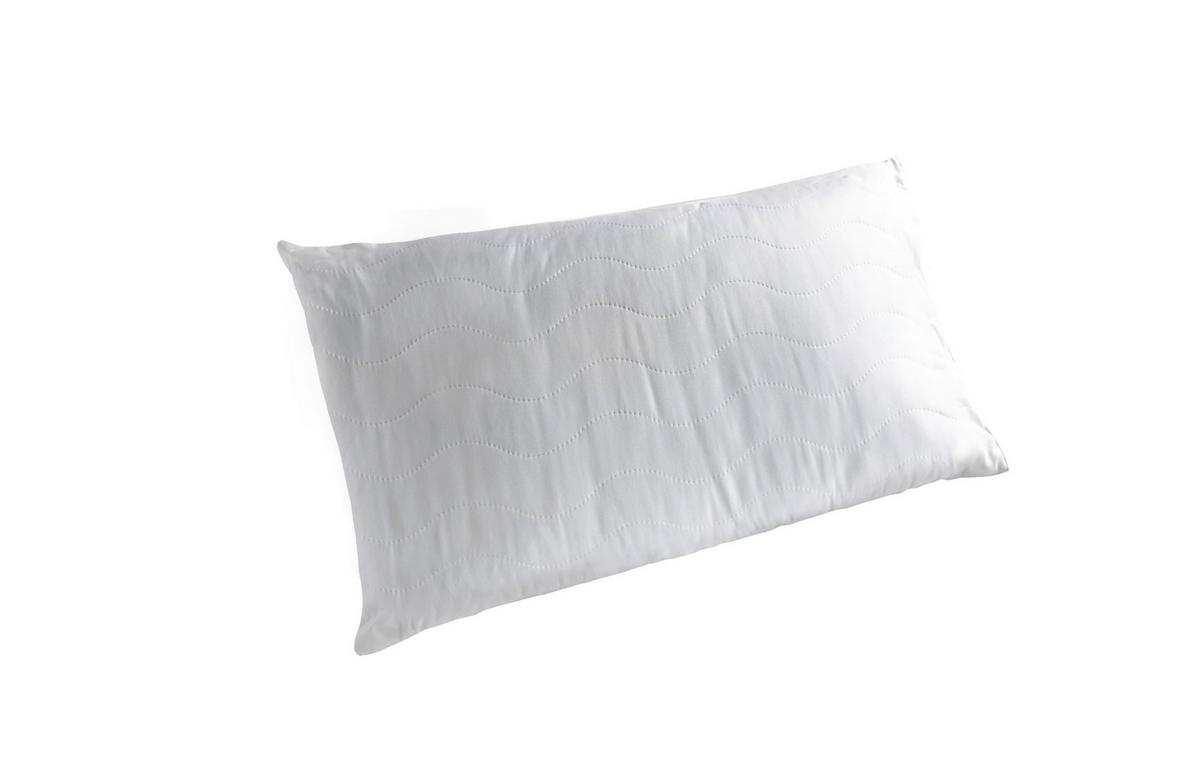 Kopfkissen Anti Schnarch Kissen 40x80 Polyester - Weiß, Basics, Textil (40x80cm)
