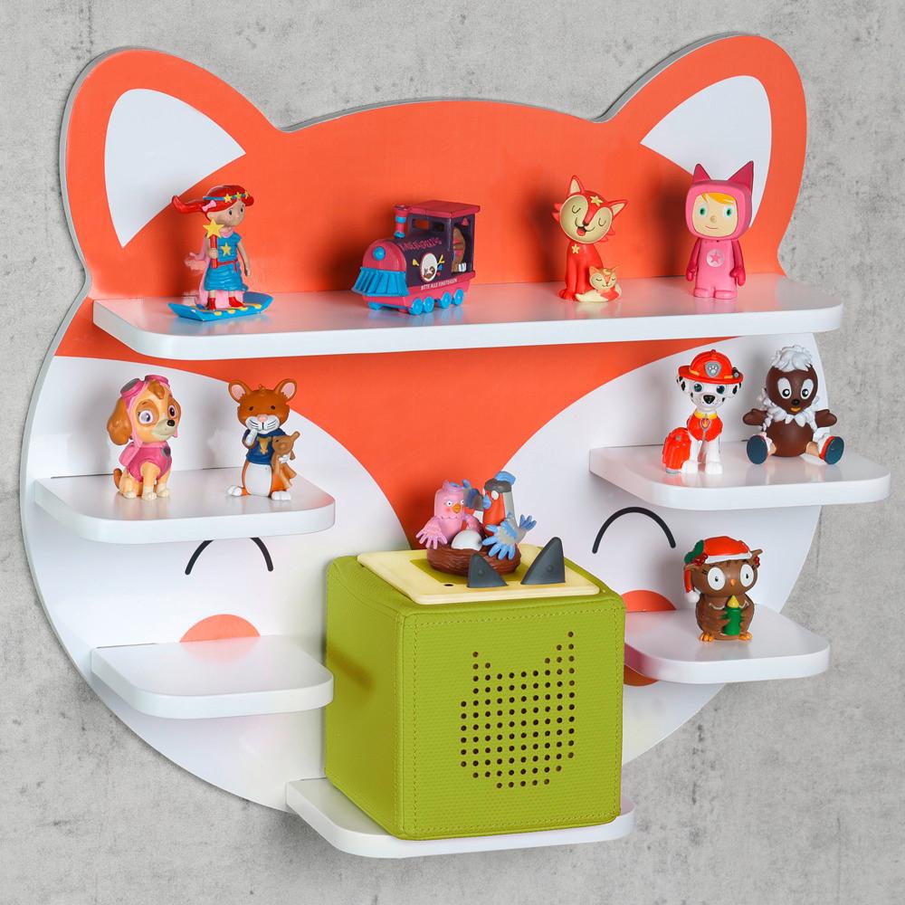 Wandregal Orange, Weiß B: 45 Cm - Orange/Weiß, Basics, Holzwerkstoff (45/42/12cm) - Kesper