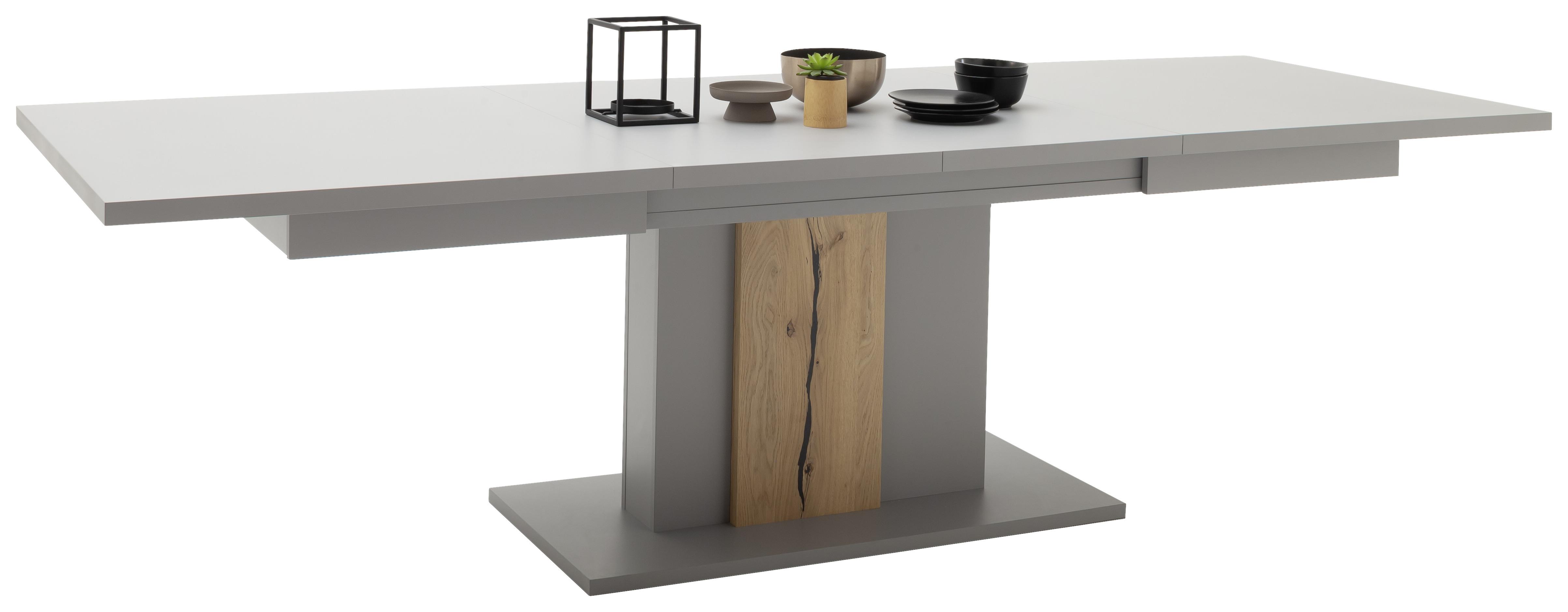 Esstisch Ausziehbar Sevilla 180-280x100 Cm - Eichefarben/Grau, Design, Holzwerkstoff (180-280/100/78cm) - MID.YOU
