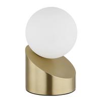 Led-tischleuchte Exkl. 1xg9 - Messingfarben/Schwarz, Design, Glas/Kunststoff (10/16cm) - Globo