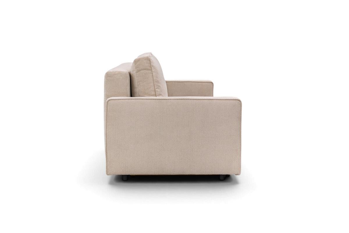 Rozkladacia pohovka NERA, béžová ženilka - béžová, Modern, textil/plast (232/90/100cm)